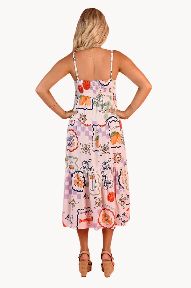 Positano Picnic Ellie Midi Dress - Image 2
