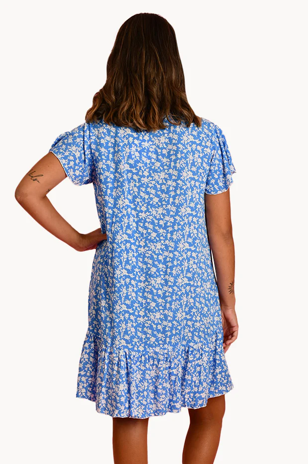 Primrose Cap Sleeve Button Dress - Image 2