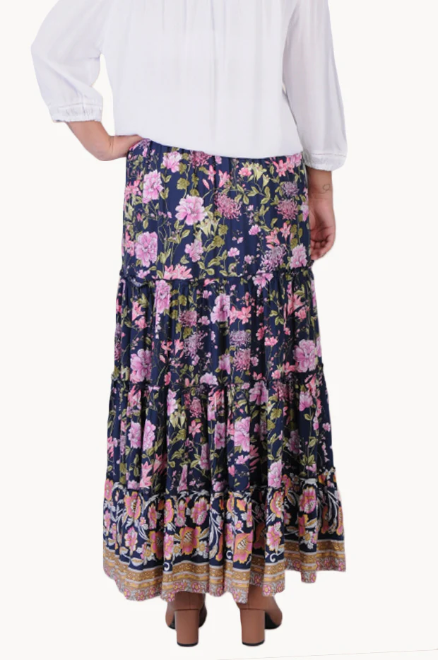 Singapore Blush Boho Maxi Skirt - Image 2