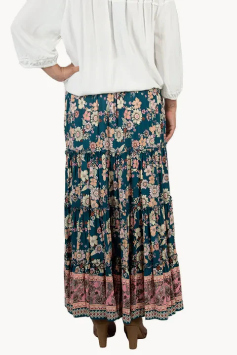 Spring Blossom Boho Maxi Skirt - Image 2