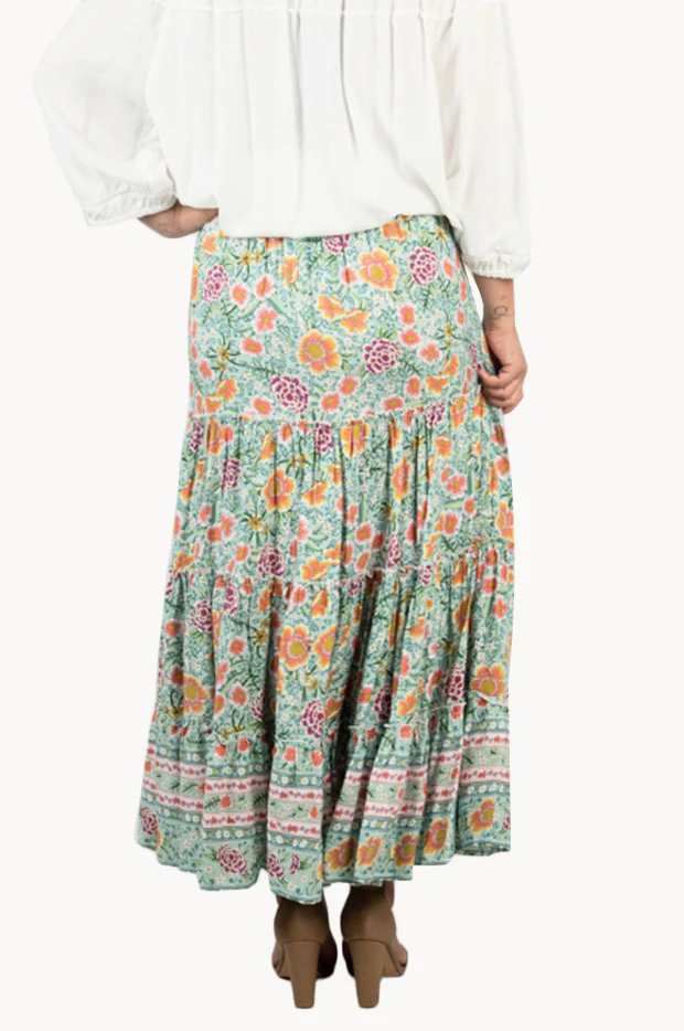 Tropical Punch Boho Maxi Skirt - Image 2