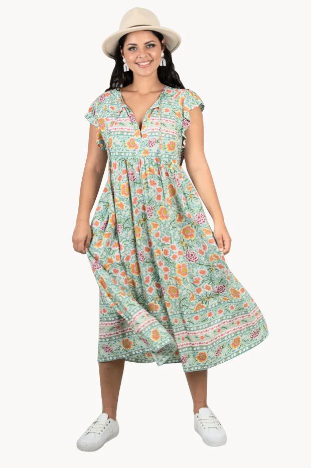 Tropical Punch Isla Midi Dress