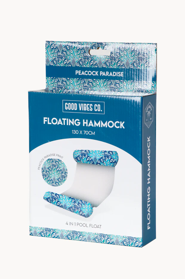 Peacock Paradise Floating Hammock