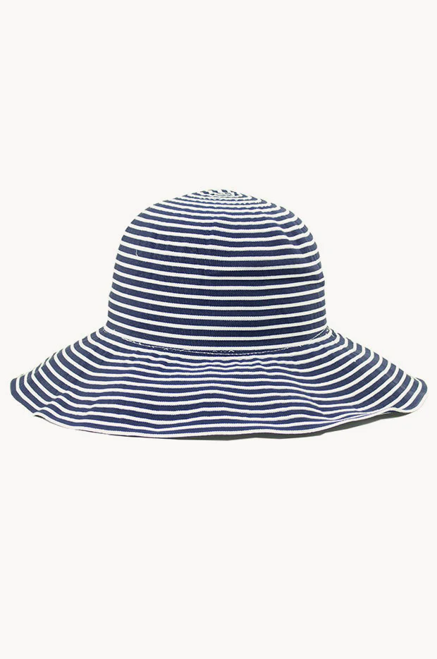 Stripe Two Tone Ribbon Hat