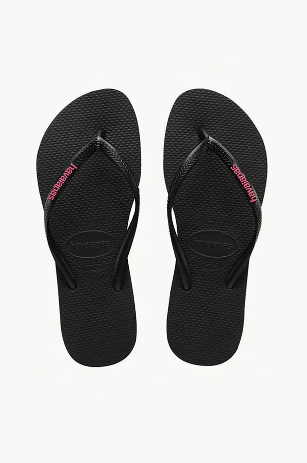 Kids Slim Rubber Logo Thong - Image 2