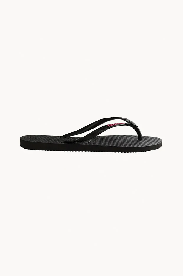Kids Slim Rubber Logo Thong - Image 4