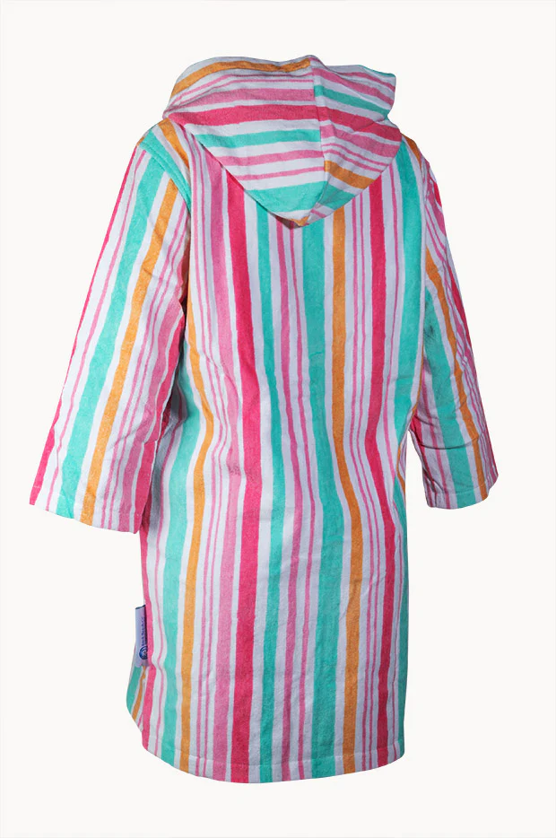 Hawaiian Stripe Hooded Towel Robe M/L - Image 2