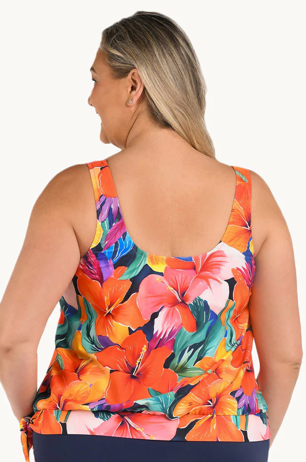 Hibiscus Honey Blouson Tankini Separate + - Image 2