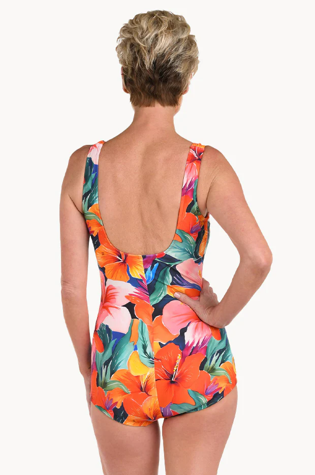 Hibiscus Honey Shirred One Piece - Image 2
