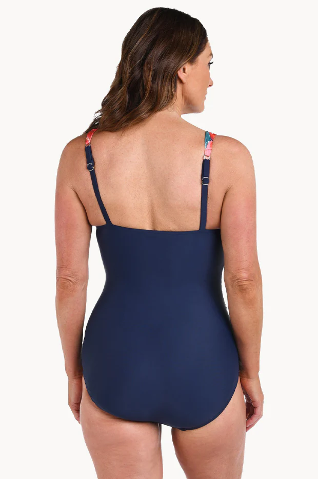 Hibiscus Honey Wrap Front One Piece - Image 3