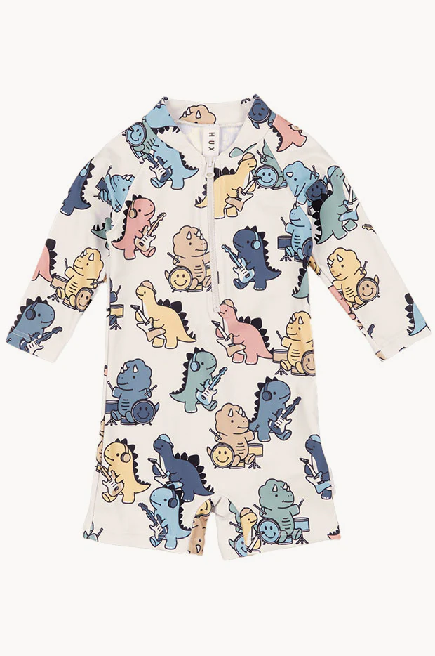 Boys Dino Shortie Sunsuit - Image 2