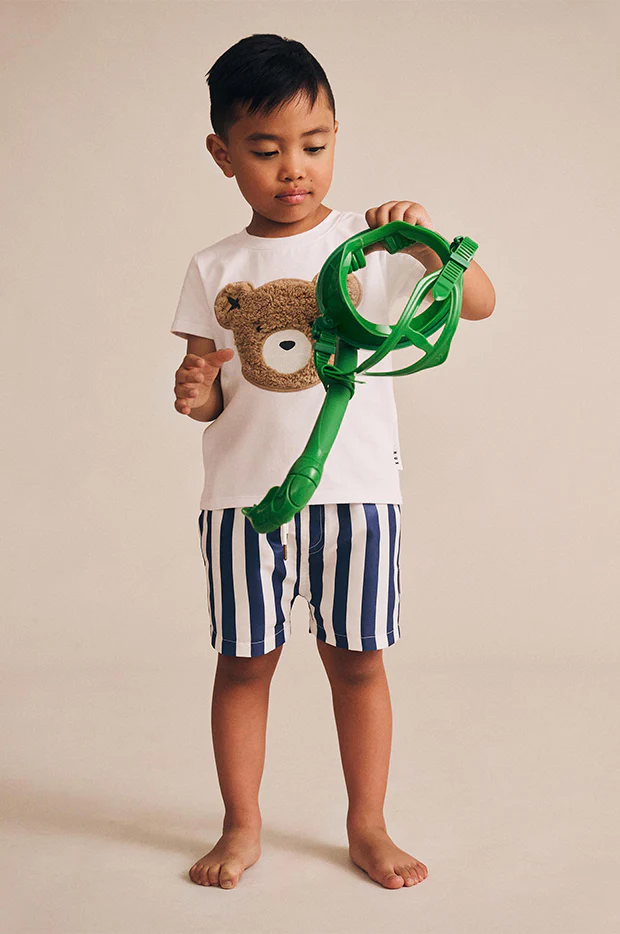 Boys Nautical Stripe Swim Short - Image 3