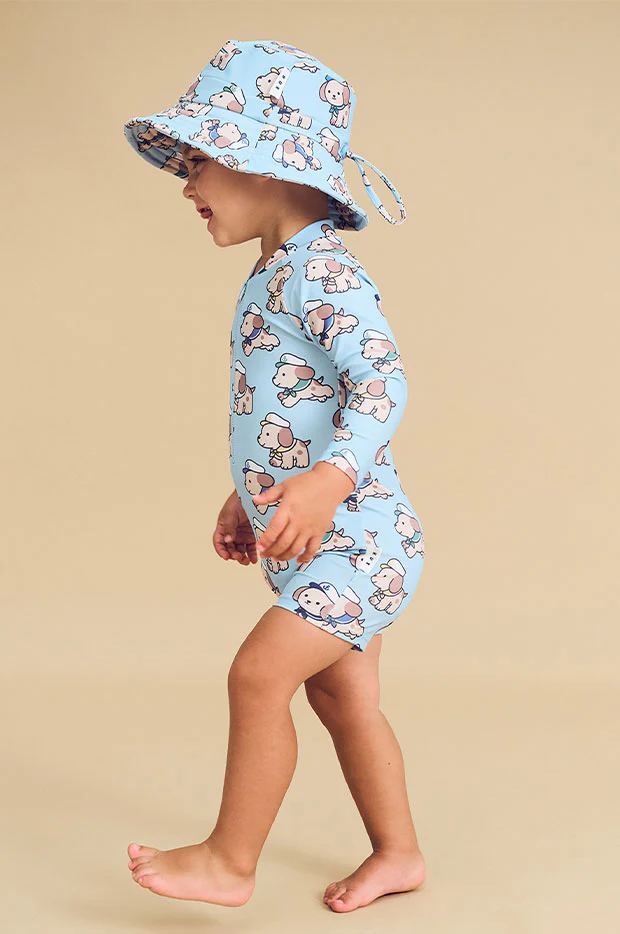 Boys Sailor Pup Sunsuit - Image 4