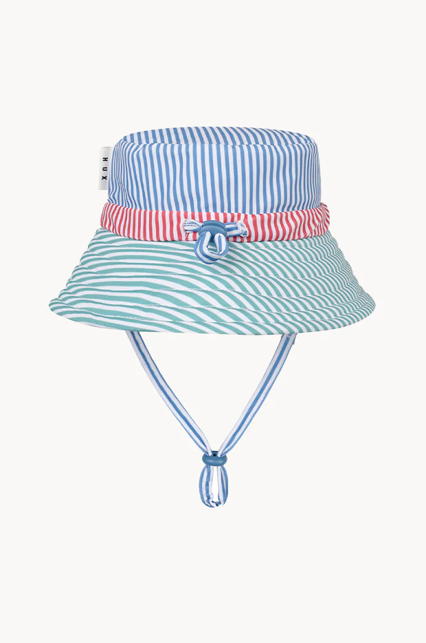 Boys Spliced Stripe Swim Hat - Image 3