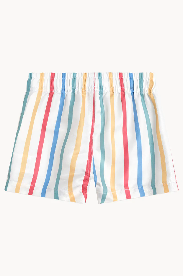 Boys Stripey Huxbear Swim Short - Image 2