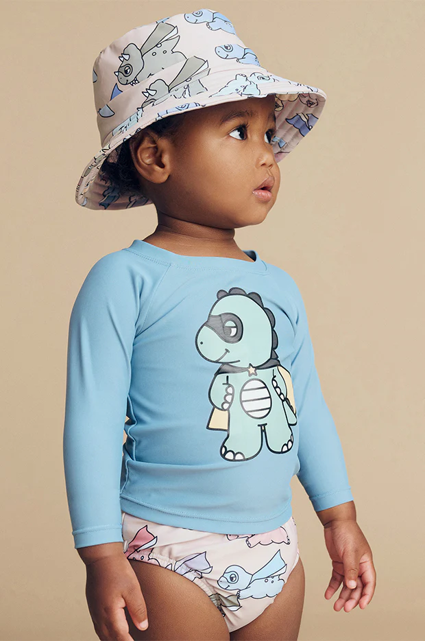 Boys Super Dino Swim Hat - Image 3