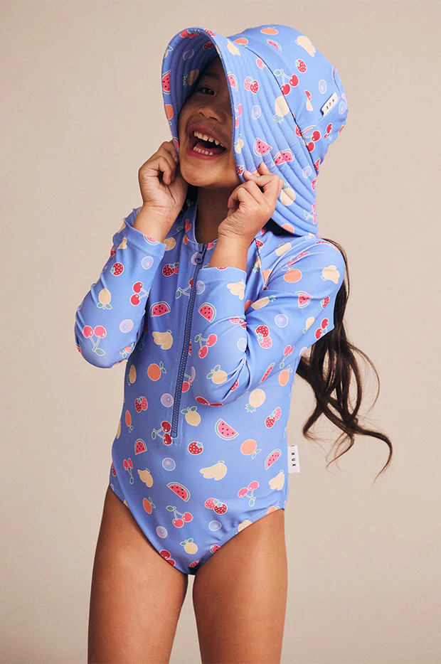 Girls Fruit Emoji Swim Hat - Image 3