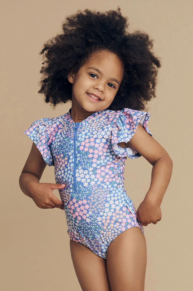Girls Garden Floral Frill Sunsuit - Image 2