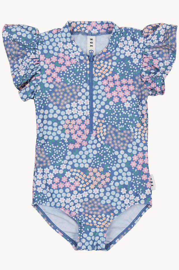 Girls Garden Floral Frill Sunsuit - Image 3