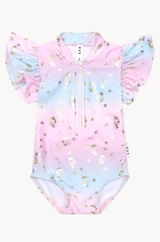 Girls Mercorn Shell Short Sleeve Sunsuit