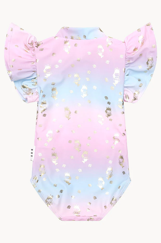 Girls Mercorn Shell Short Sleeve Sunsuit - Image 2
