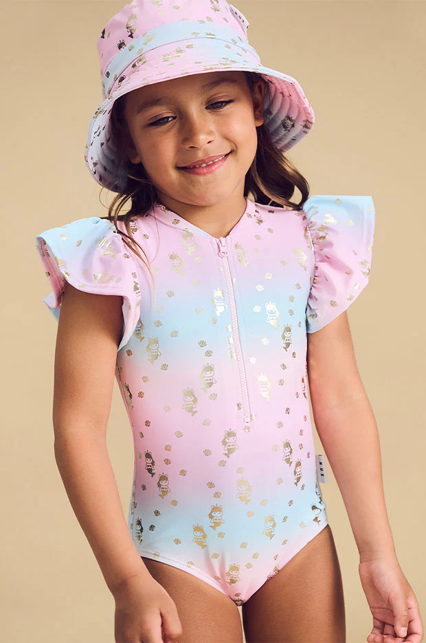 Girls Mercorn Shell Short Sleeve Sunsuit - Image 3