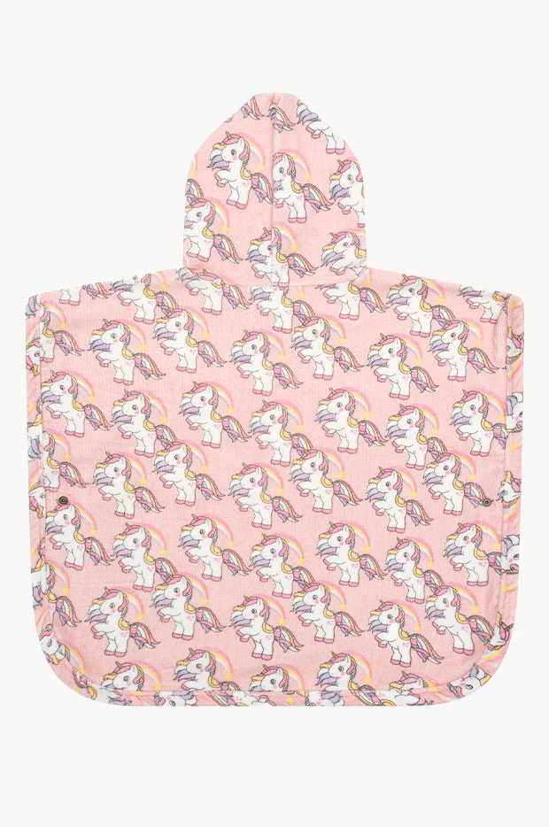 Girls Rainbow Unicorn Poncho - Image 2