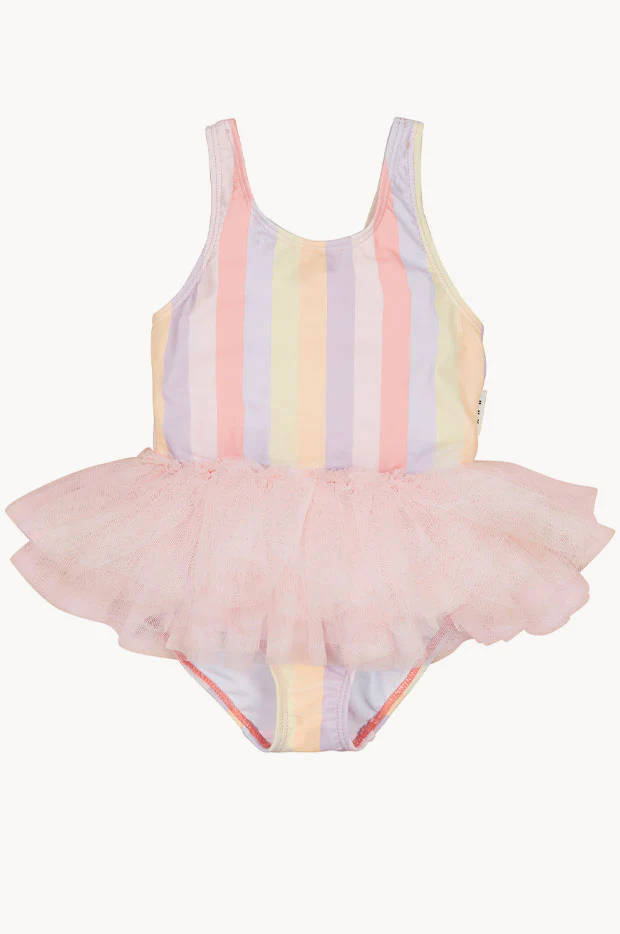 Girls Sunset Stripe Ballet One Piece - Image 2