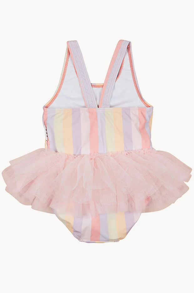 Girls Sunset Stripe Ballet One Piece - Image 3
