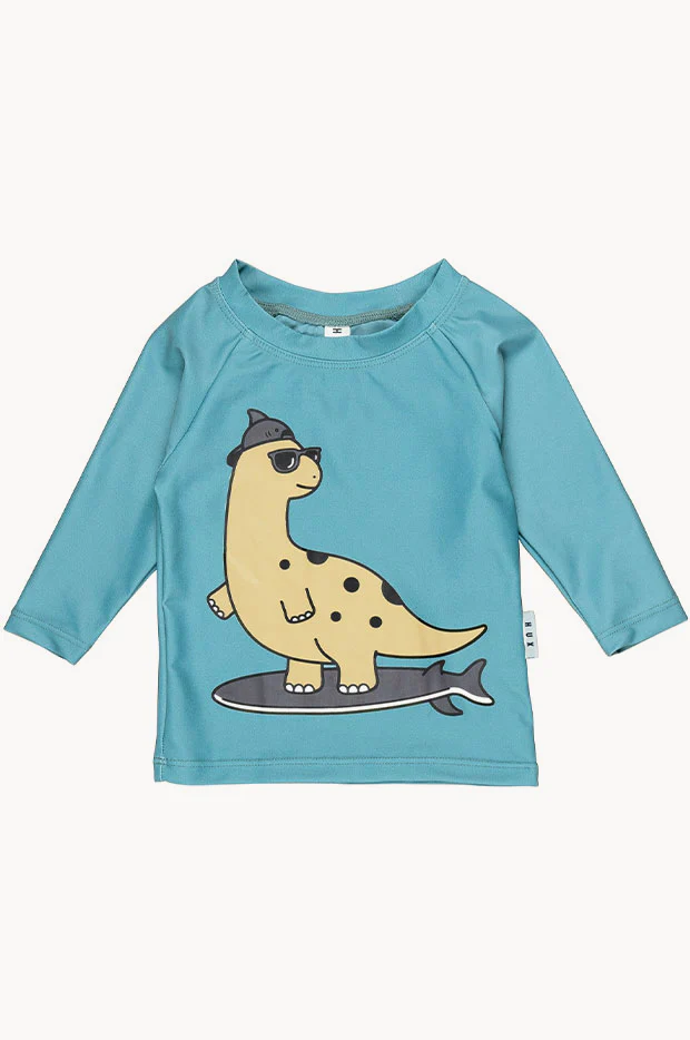Toddler Boys Surfin' Dino Long Sleeeve Suntop - Image 2