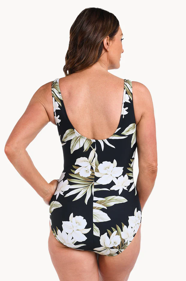 Island Greenery Ruched Side One Piece - Image 3