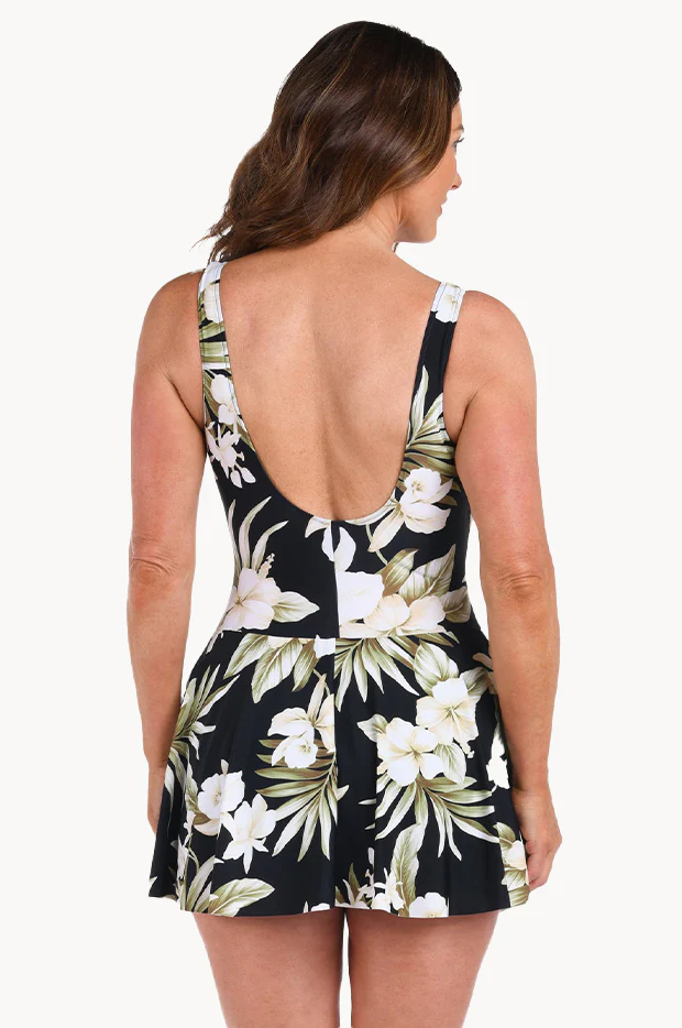 Island Greenery Swim Dress - Image 3