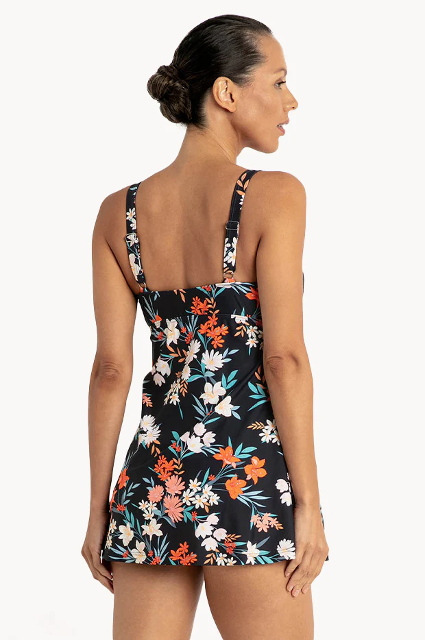 Floral Empire Swim Dress One Piece - Image 2