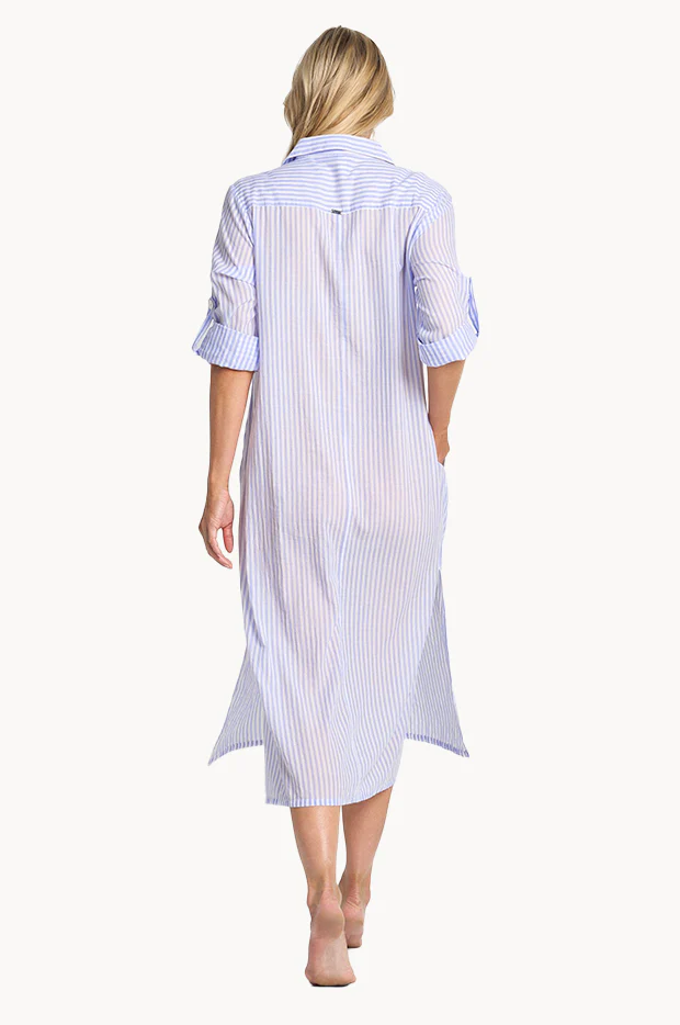 Fresh Button Midi Dress - Image 3