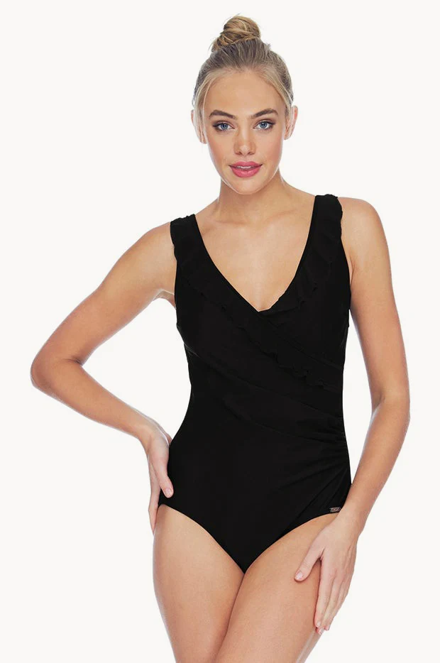 Frill Cross Over One Piece - Image 3
