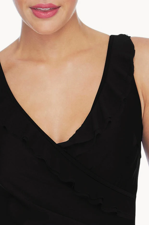 Frill Cross Over One Piece - Image 5