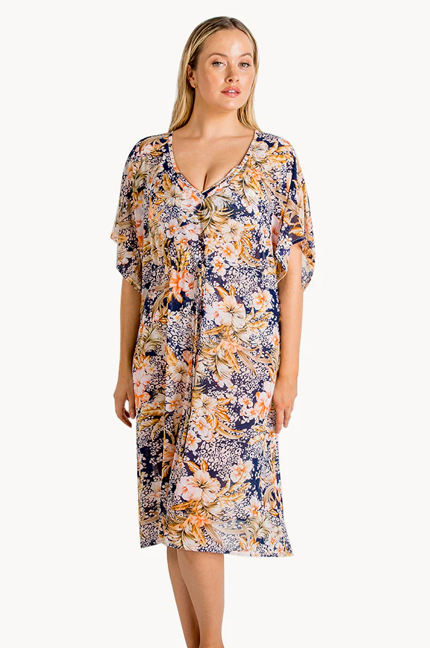 Kiani Mesh Capri Kaftan