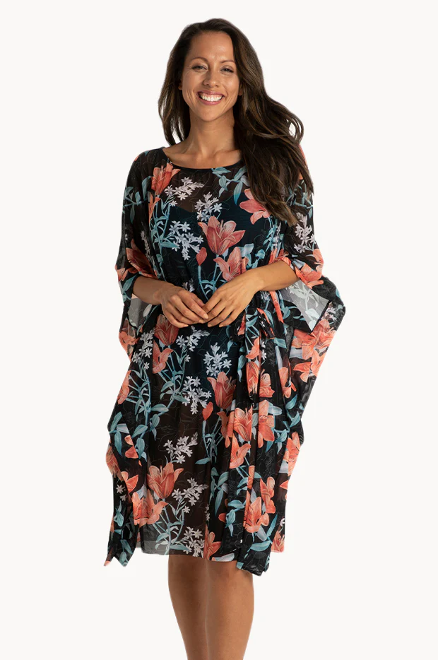 Lily Garden Mesh Scoop Kaftan