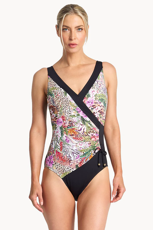 Lilymaze DD/E Cup Gathered Surplice One Piece