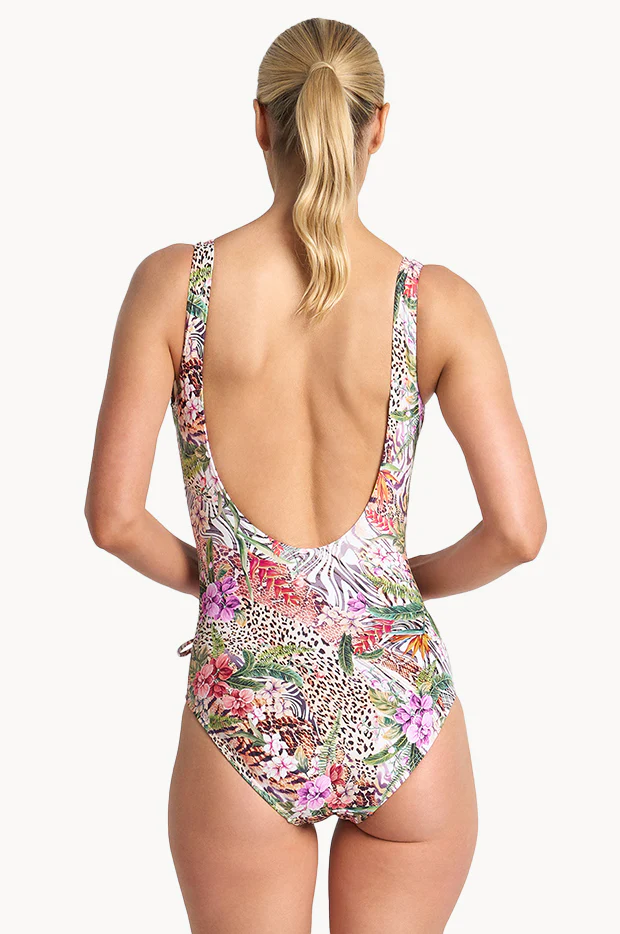 Lilymaze Gathered Surplice One Piece - Image 2