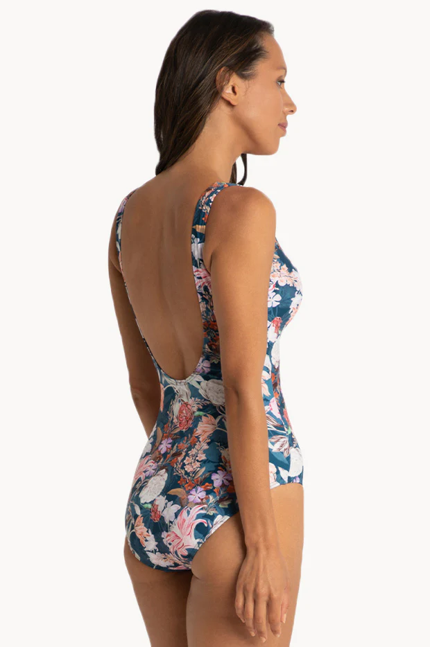 Paris Gathered Surplice One Piece - Image 2