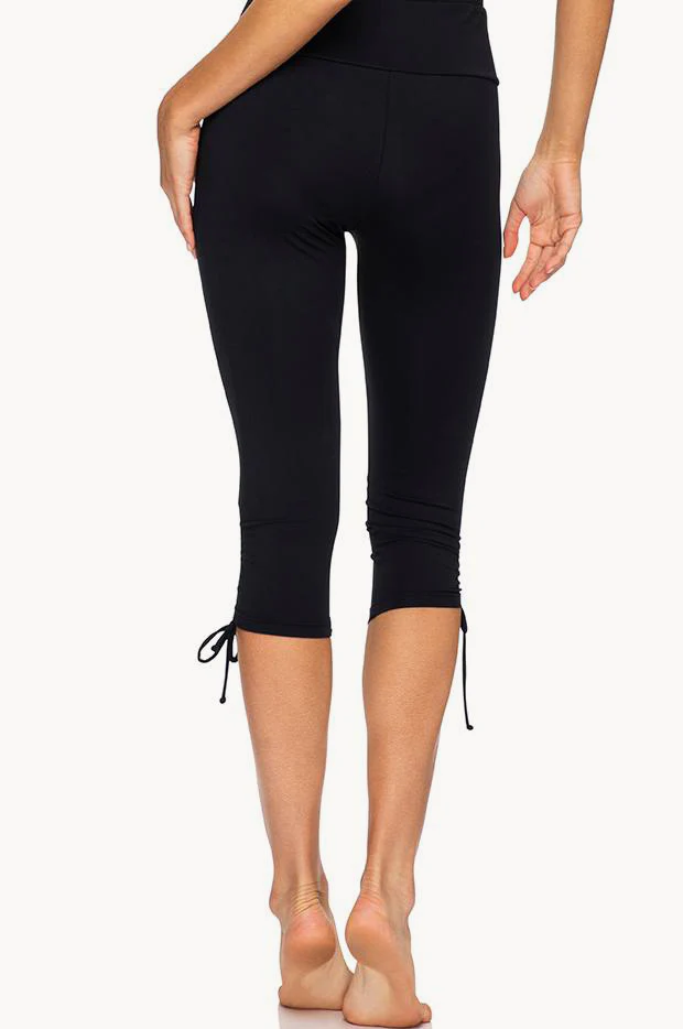 Plain Capri Tie Side Swim Pant - Image 5