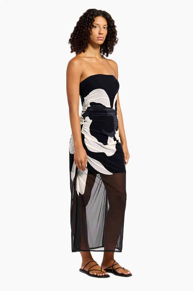 Cactus Garden Mesh Strapless Dress - Image 3