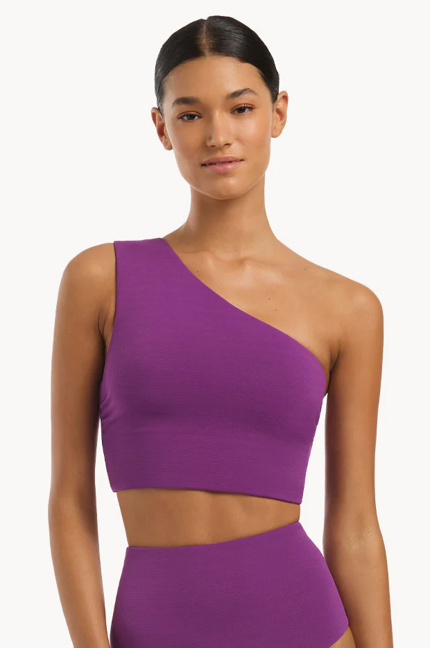Isla Rib Wide Shoulder Top
