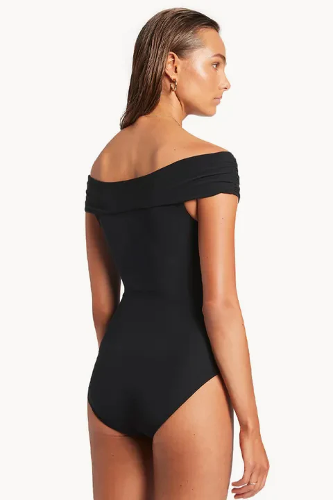 Jetset Twist Off Shoulder One Piece - Image 2