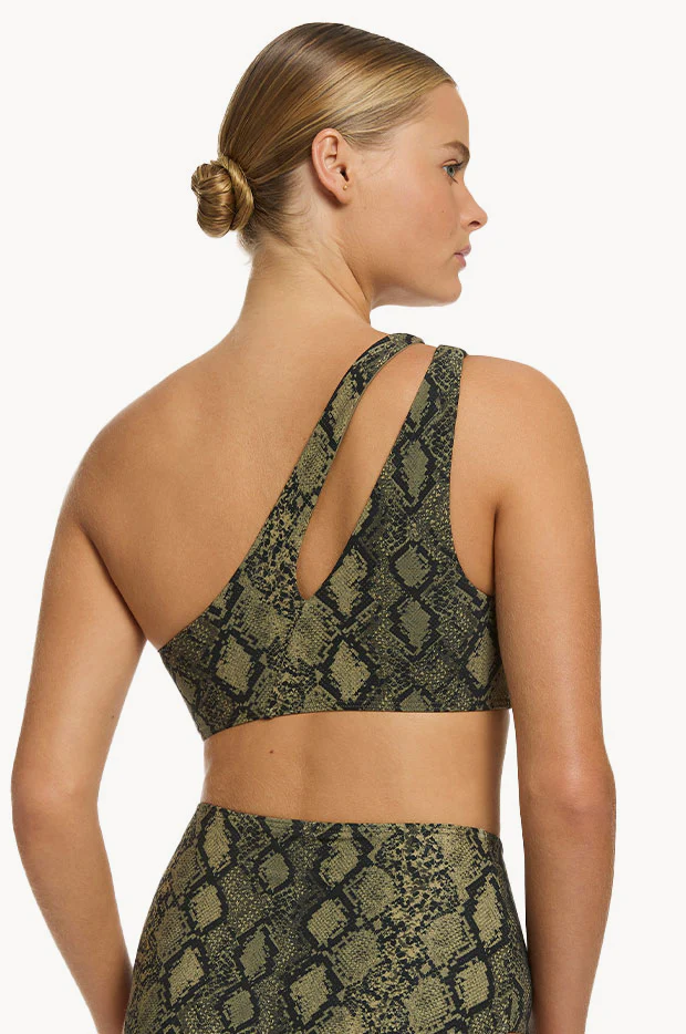 Python Splice One Shoulder Top - Image 2