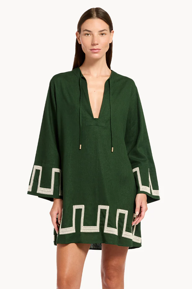 Tirari Nights Embroidered Mini Kaftan - Image 2