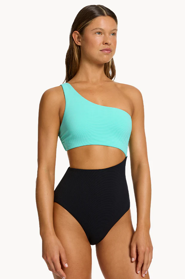 Versa Rib One Shoulder One Piece - Image 2