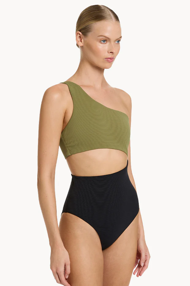 Versa Rib One Shoulder One Piece - Image 2
