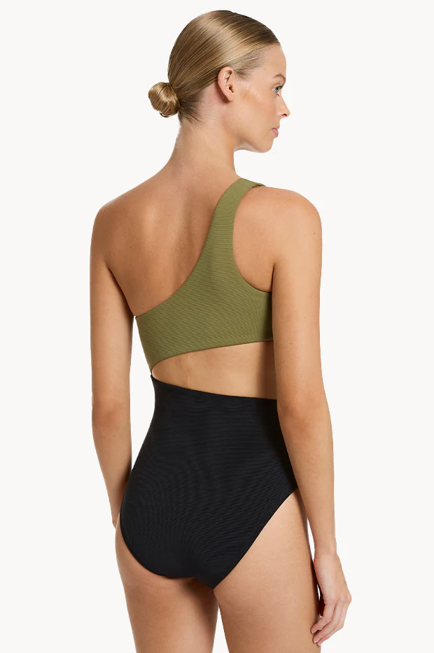 Versa Rib One Shoulder One Piece - Image 3